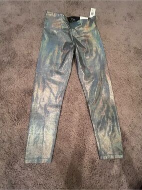Calvin Klein Iridescent Silver Skinny Jeggings